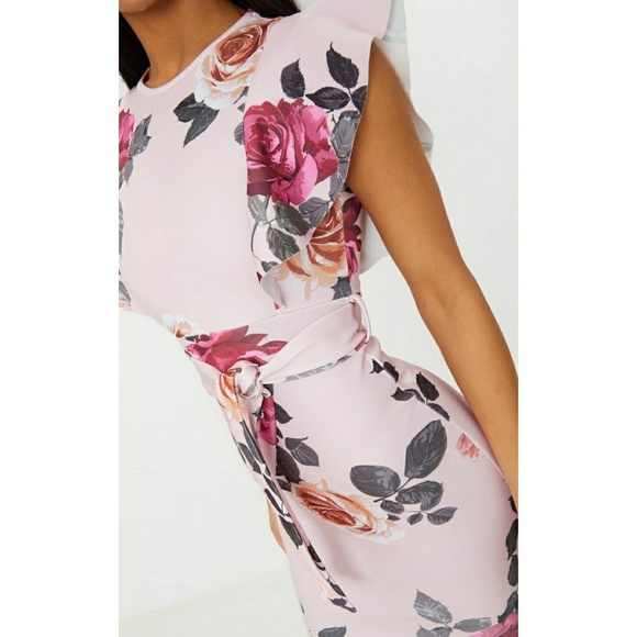 PrettyLittleThing Dresses & Skirts - PrettyLittle Thing Spring Dusty Pink Midi Dress XS